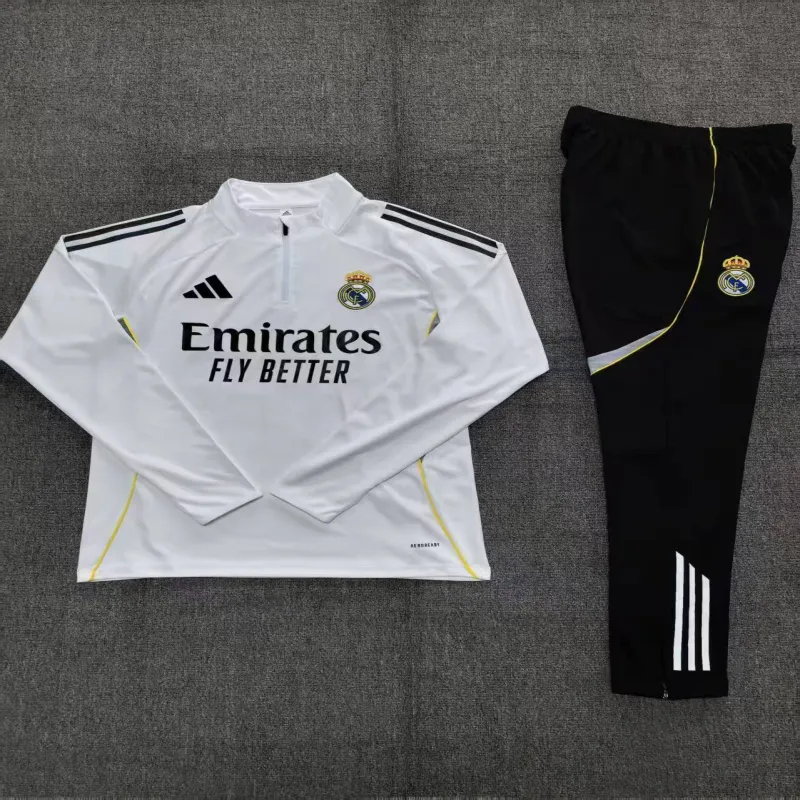 Real Madrid 2025/26 Ensemble Sport Enfant blanc