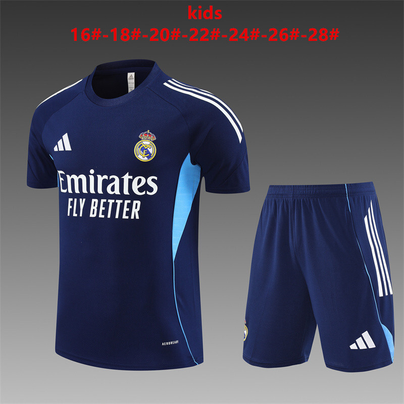 Real Madrid 2025/26 Set Allenamento Bambino blu