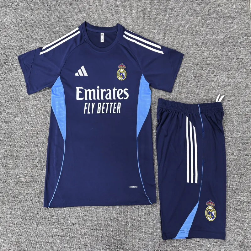 Real Madrid 2025/26 Set Allenamento Bambino blu