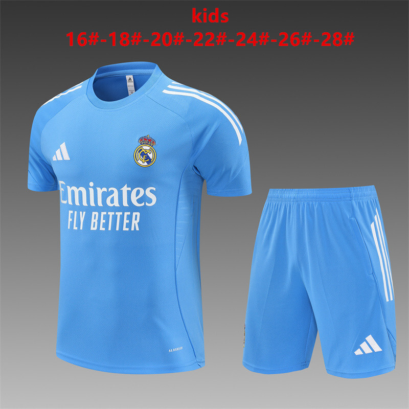 Real Madrid 2025/26 Conjunto de Entrenamiento Infantil azul