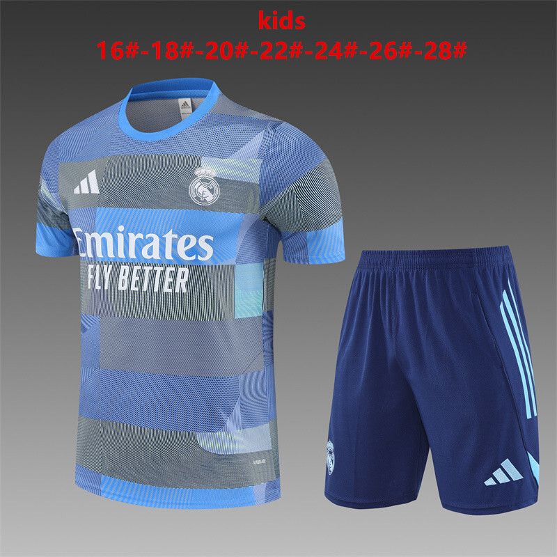Real Madrid 2025/26 Conjunto de Entrenamiento Infantil azul