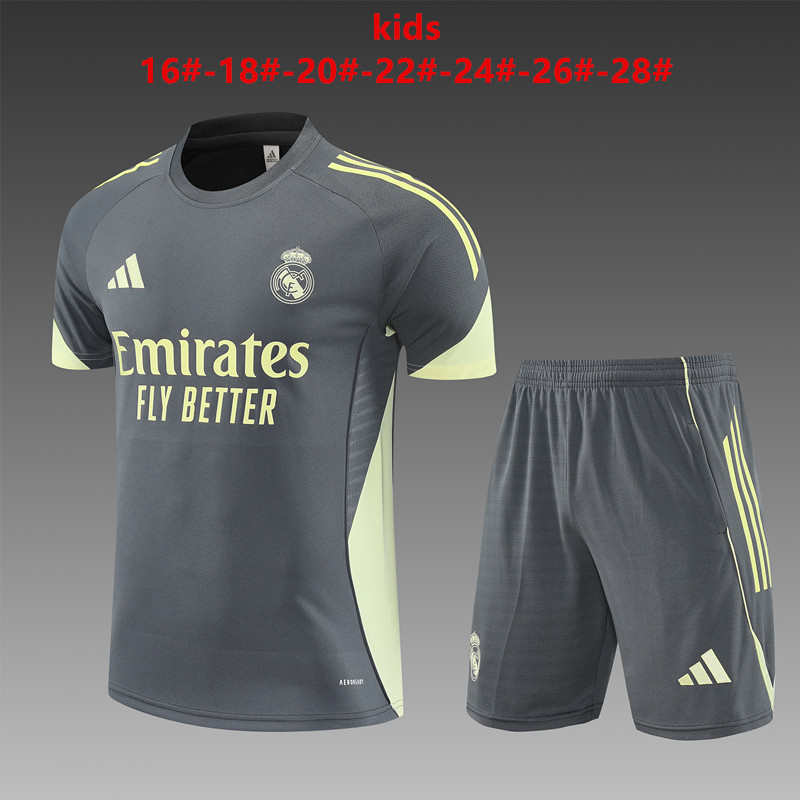 Real Madrid 2025/26 Kids Training Set grey