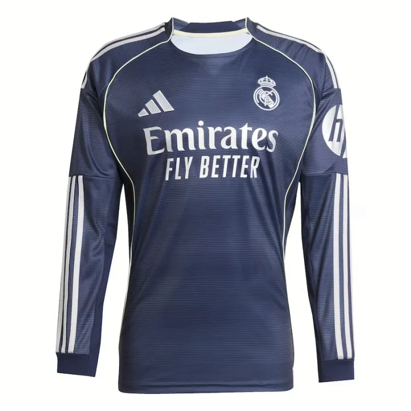 Maglia Real Madrid Trasferta Maniche Lunghe 2025/26