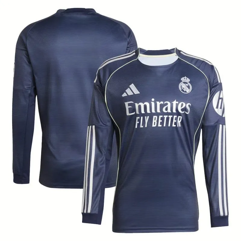 Maglia Real Madrid Trasferta Maniche Lunghe 2025/26