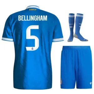 Real Madrid BELLINGHAM 2025/26 Troisième Kit Enfant - Bleu