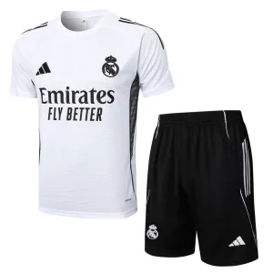 Maglia da Allenamento + Pantaloncini Real Madrid 2025/26 - Bianco