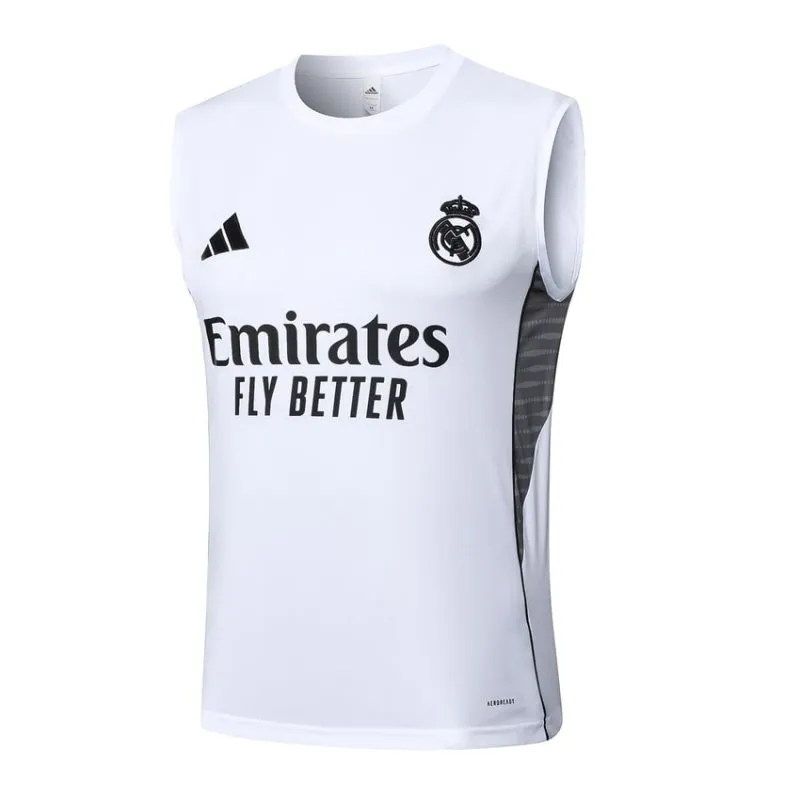 Real Madrid 2025/26 Shorts and Vest Set - White