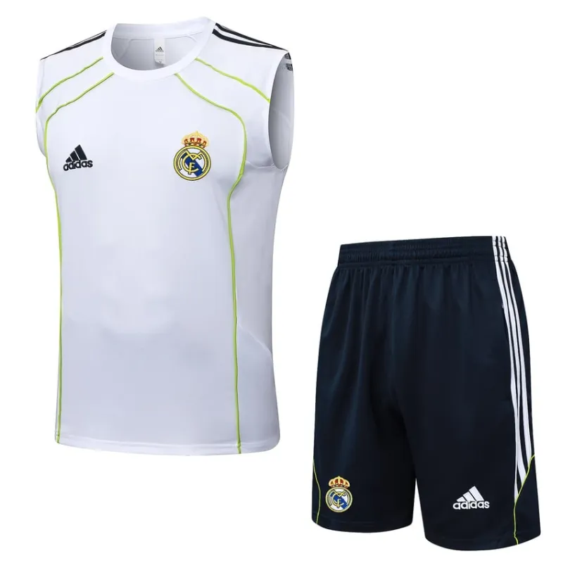 Real Madrid 2025/26 Shorts and Vest Set - White