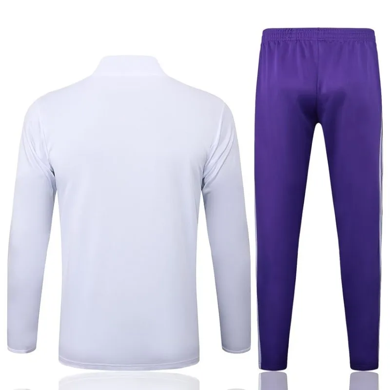 Real Madrid 2025/26 Tracksuit - White/Purple
