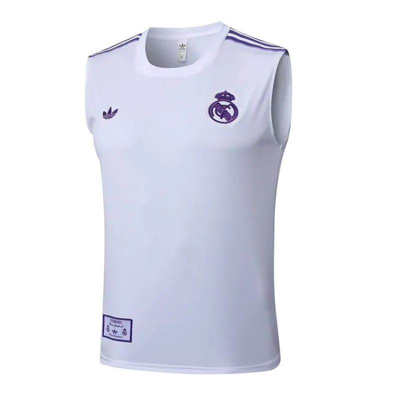 Real Madrid 2025/26 Shorts & Vest Set - White/Purple