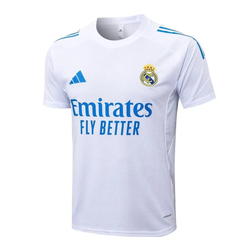 Real Madrid 2025/26 Training Jersey + Shorts - White/Blue