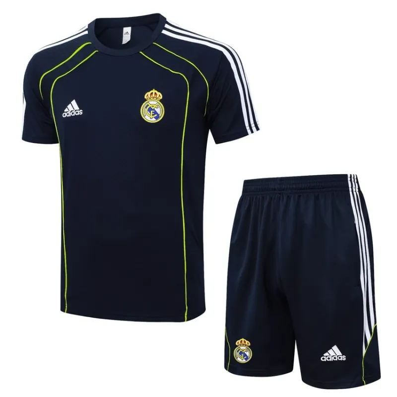 Real Madrid 2025/26 Training Jersey + Shorts - Black