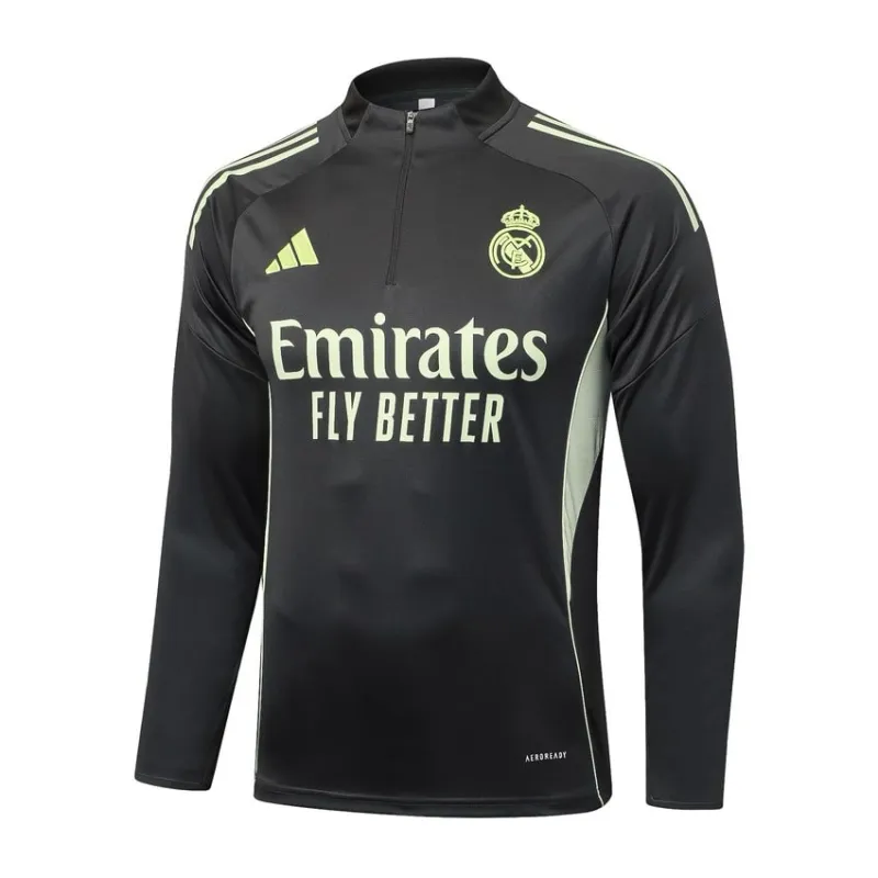 Real Madrid 2025/26 Tracksuit - Black