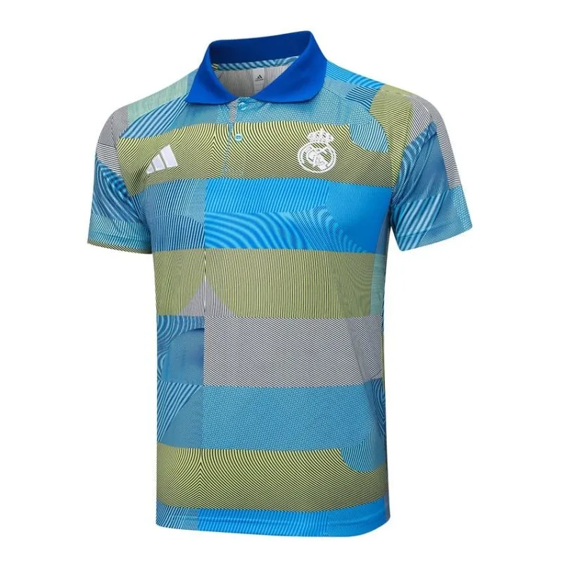 Real Madrid 2025/26 Sports Polo - Blue/Green