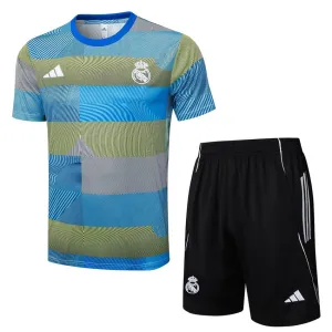 Maglia + Pantaloncini Allenamento Real Madrid 2025/26 - Blu/Verde