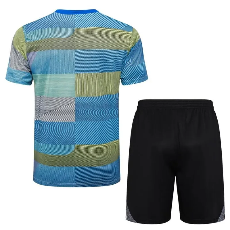 Maglia + Pantaloncini Allenamento Real Madrid 2025/26 - Blu/Verde