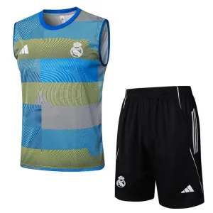 Real Madrid 2025/26 Shorts & Vest Set - Blue/Green