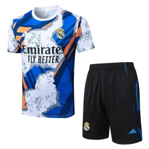 Maglia + Pantaloncini Allenamento Real Madrid 2025/26 - Blu/Bianco