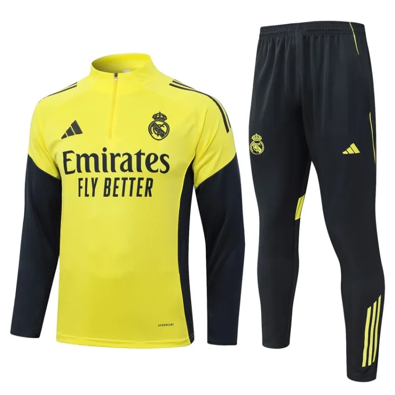 Real Madrid 2025/26 Tracksuit - Yellow