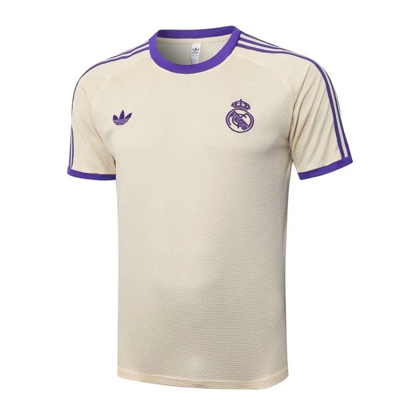 Real Madrid 2025/26 Training Jersey + Shorts - Beige