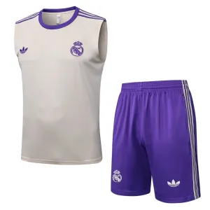 Real Madrid 2025/26 Shorts & Vest Set - Beige
