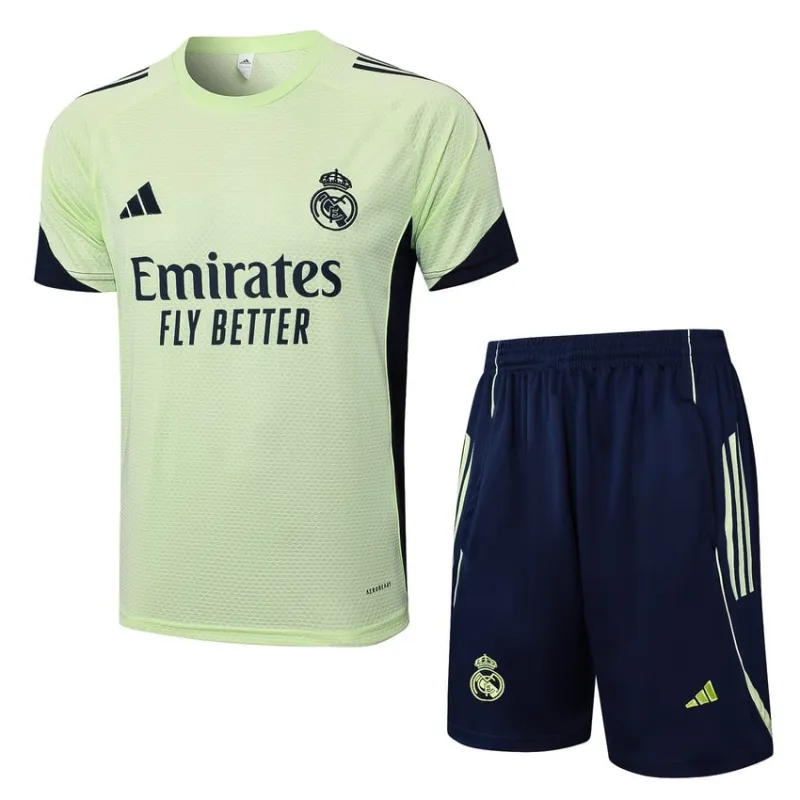 Real Madrid 2025/26 Training Jersey + Shorts - Light Green