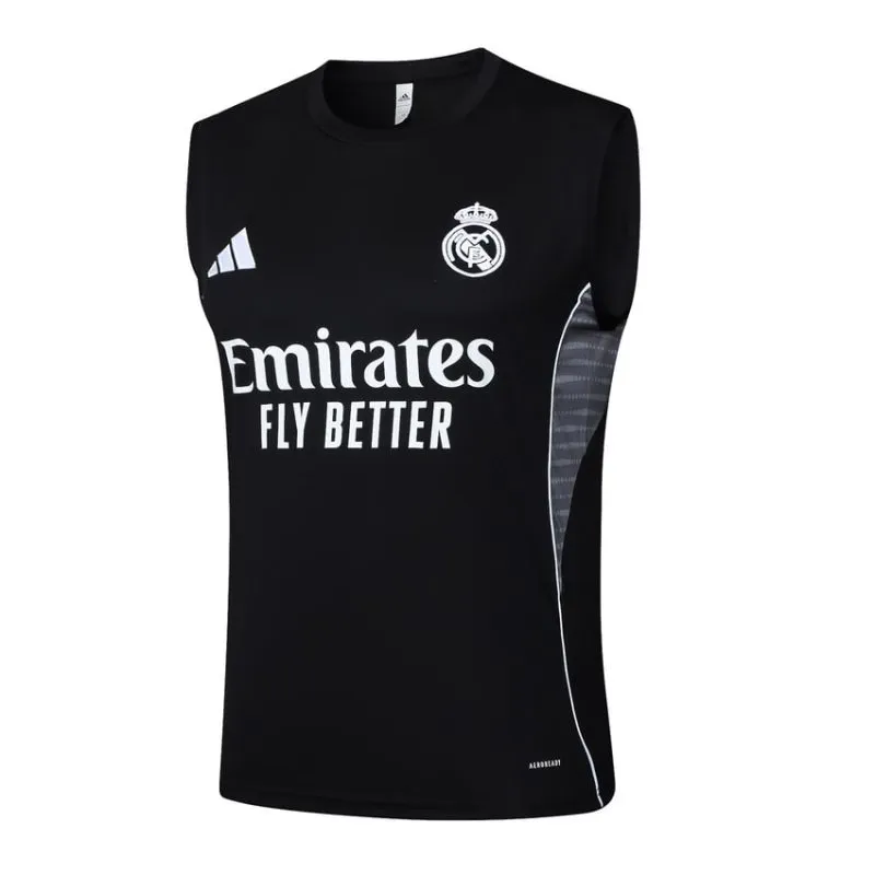 Real Madrid 2025/26 Shorts & Vest Set - Black