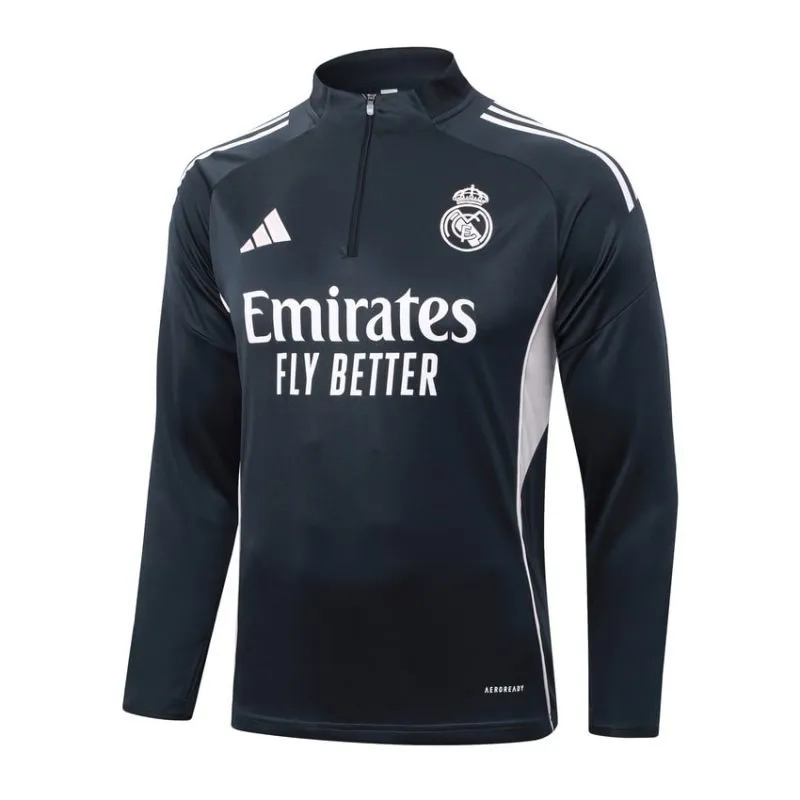 Tuta Sportiva Real Madrid 2025/26 - Grigio Scuro