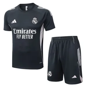 Maglia + Pantaloncini Allenamento Real Madrid 2025/26 - Grigio Scuro