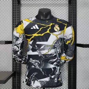 Real Madrid Maglia Giocatore a Maniche Lunghe Edizione Marvel 2025/26 - Nero