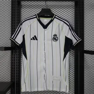 Real Madrid Maillot de Joueur Édition Baseball 2025/26 - Blanc