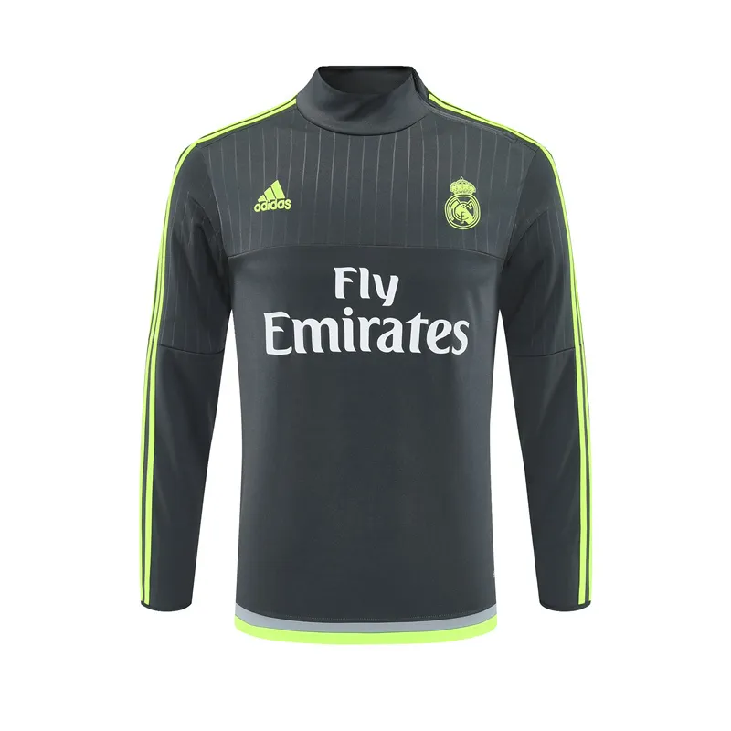 Real Madrid 2015/16 Ropa Deportiva Vintage Gris