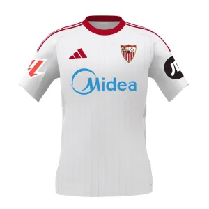 Sevilla 2025/26 Kids' Home Jersey - White