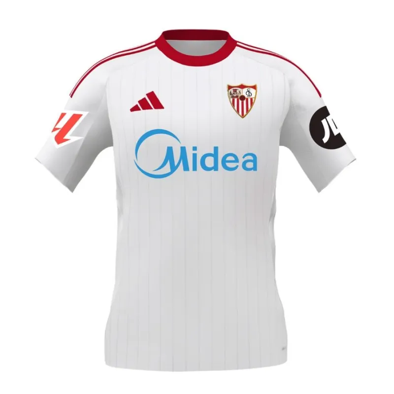 Maglia casa bambini del Siviglia 2025/26 - Bianco