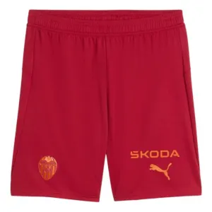 Valencia 2025/26 Away Shorts - Red