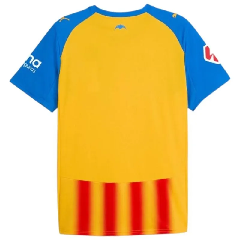 Valencia 2025/26 Terza Maglia Completo Bambino - Giallo/Blu/Rosso