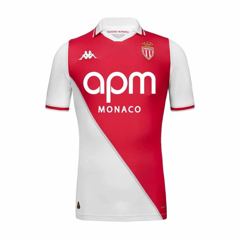 Maillot de la version joueur à domicile d'AS Monaco 2024/25 - Blanc