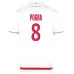 Pogba AS Monaco Kids' Home Jersey + Shorts 2025/26 - White/Red