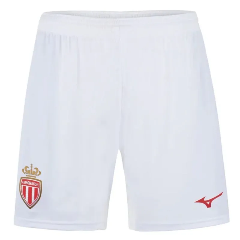 Pogba AS Monaco Kids' Home Jersey + Shorts 2025/26 - White/Red