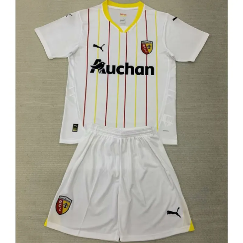 Troisième maillot et shorts pour enfants de Lens 2024/25 - Blanc