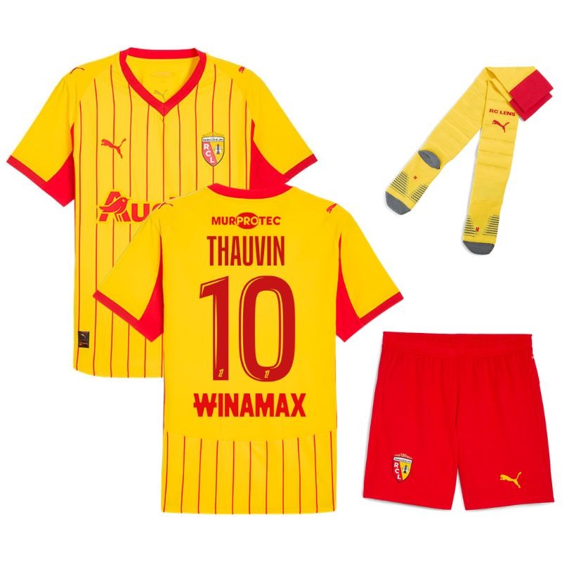 Lens THAUVIN Conjunto Camiseta Local Infantil 2025/26 - Amarilla