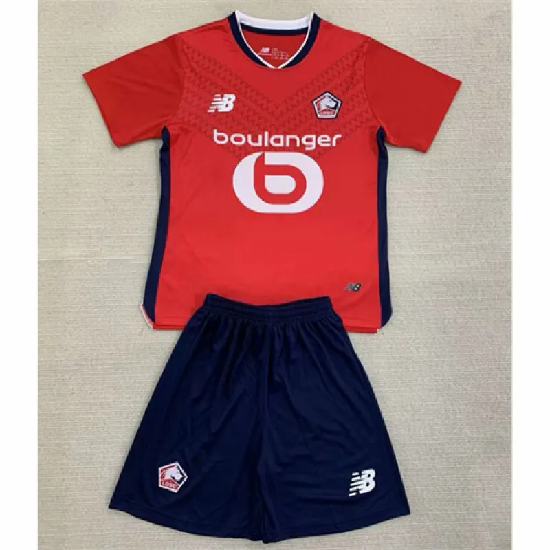 Maglia e pantaloncini per bambini di Lille 2024/25 Casa - Rosso
