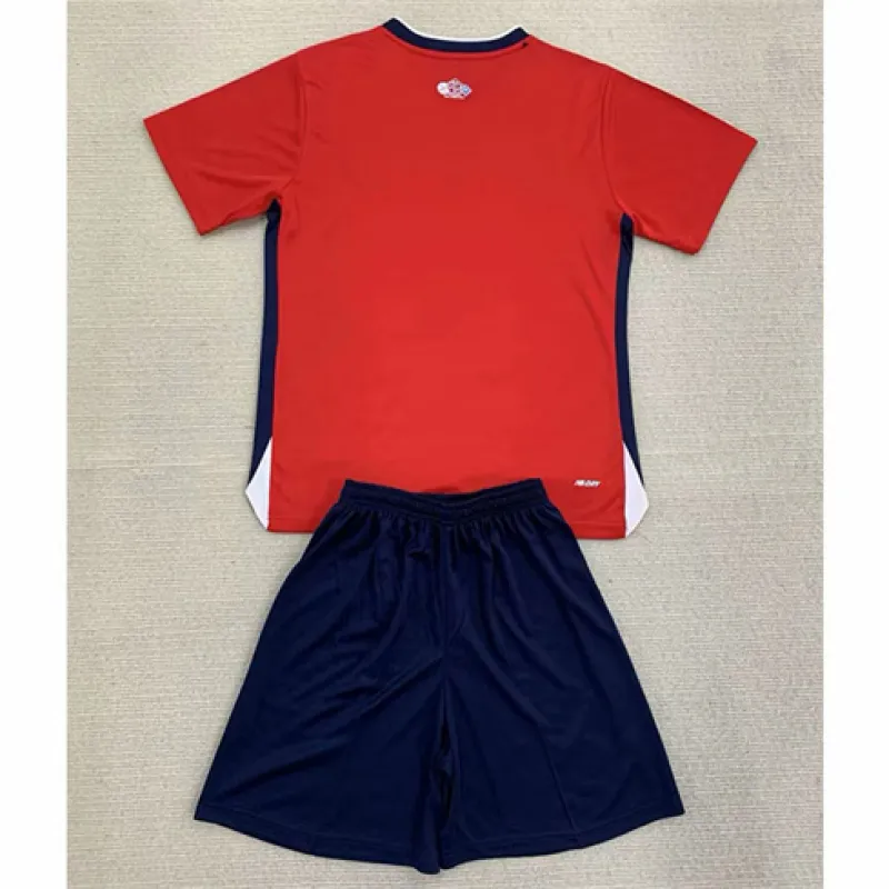 Maglia e pantaloncini per bambini di Lille 2024/25 Casa - Rosso