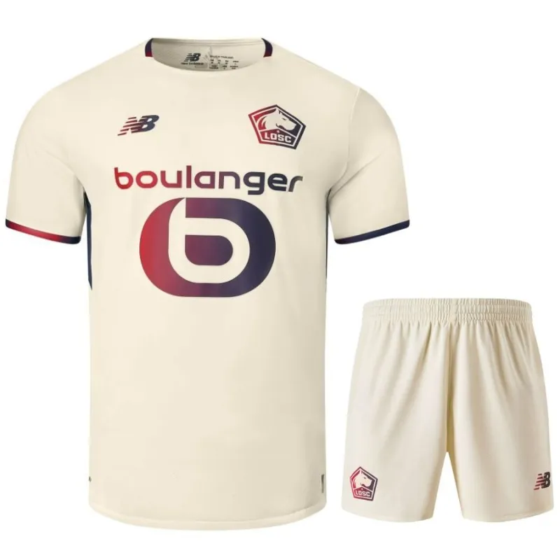 Lille 2025/26 Maillot Extérieur Enfant + Short - Beige