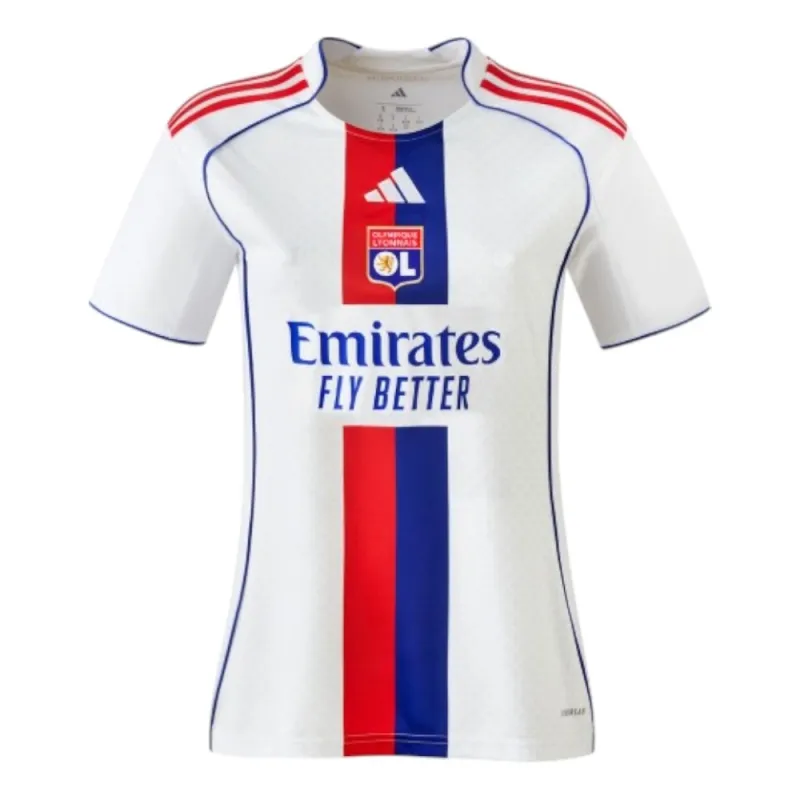 Camiseta local femenina del Olympique Lyon 2025/26 - Blanco