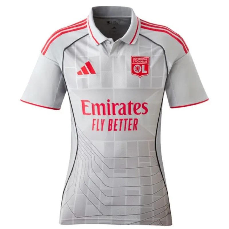 Lyon 2025/26 Maillot Third Femme - Gris