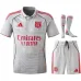 Lyon 2025/26 Maillot Third Enfant avec Short - Gris