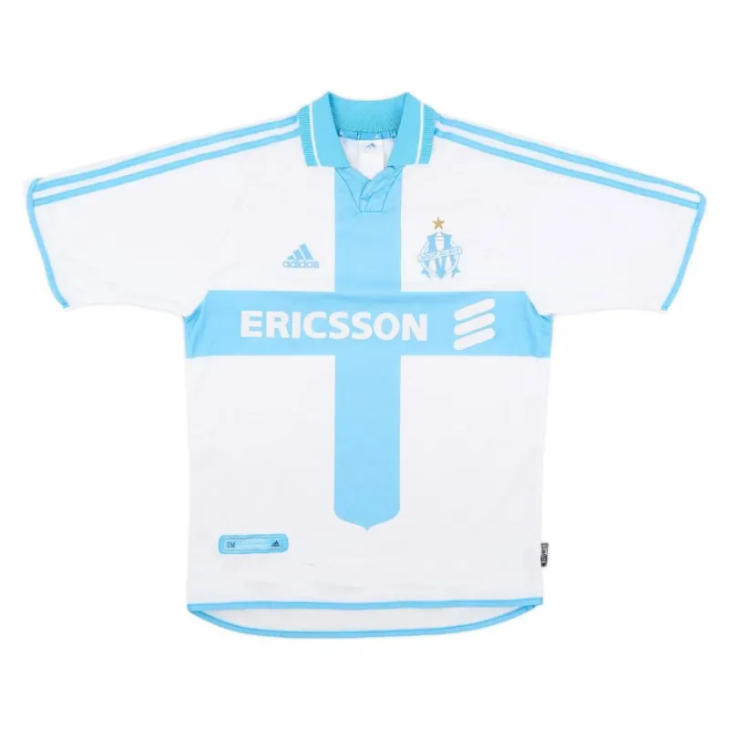 Marseille 2000/01 Retro Home Jersey - White
