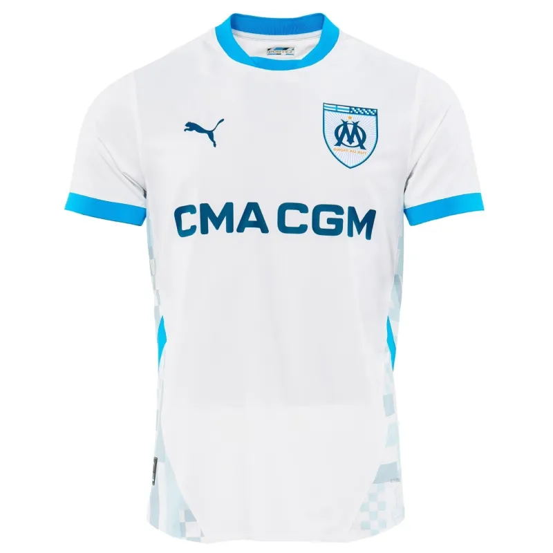 Olympique Marseille 2024/25 Home Player Version Jersey - White