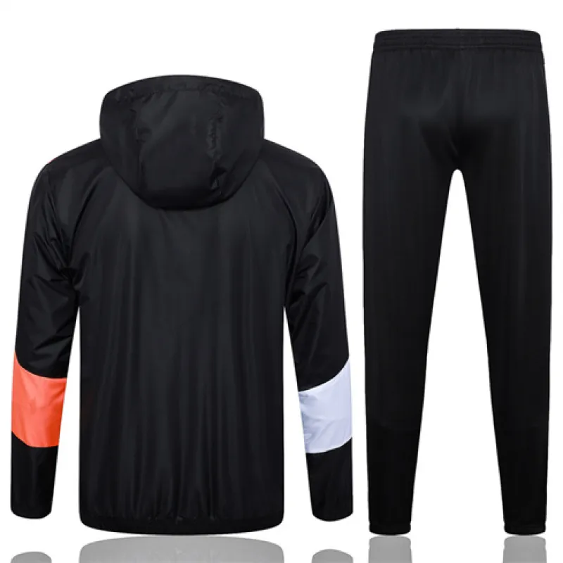 Tuta sportiva con cappuccio anti-vento di Olympique de Marseille 2024/25 - Nero